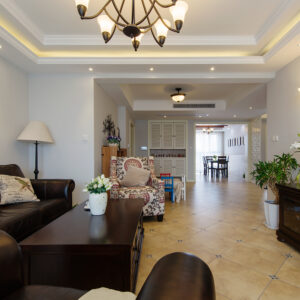Living room designed by residential interior designers in Hyderabad