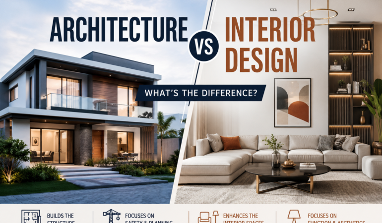Architecture vs Interior Design: What's the Difference?